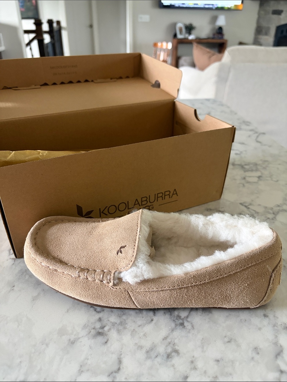 NEW Koolaburra Lezly Moccasin Slipper - Tan